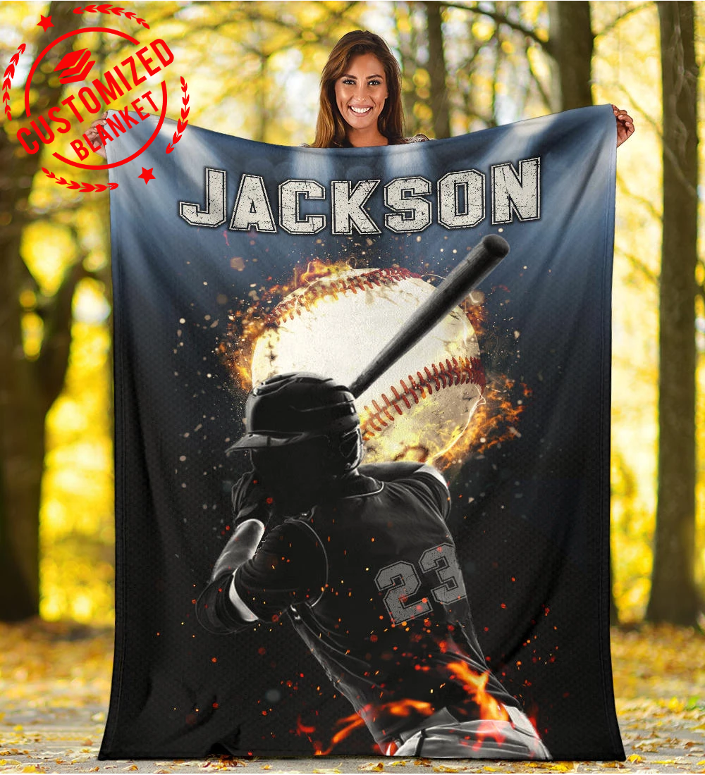 Ohaprints-Fleece-Sherpa-Blanket-Baseball-Gift-For-Son-Boy-Custom-Personalized-Name-Number-Soft-Throw-Blanket-1495-Sherpa Blanket