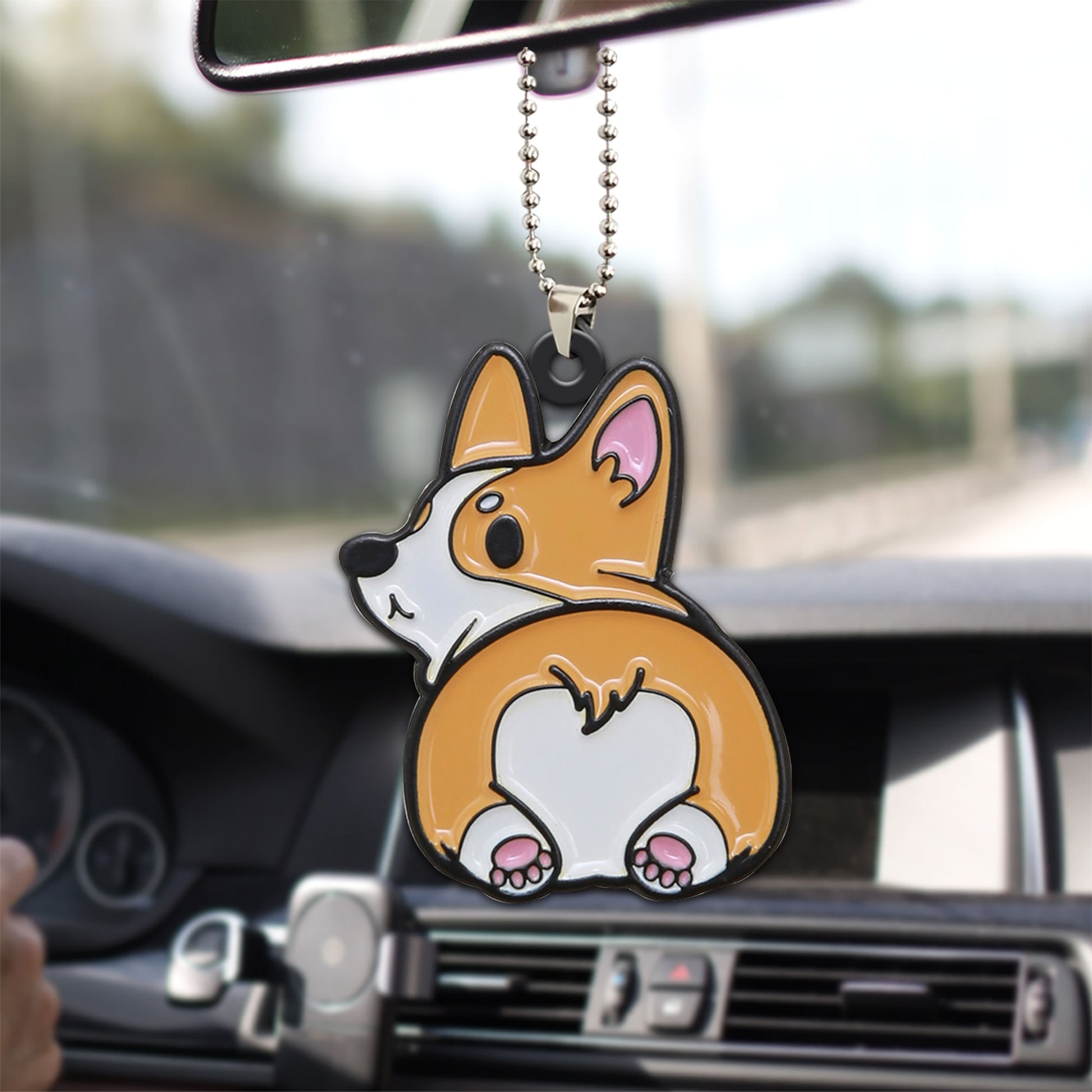 Ohaprints-Christmas-Ornament-2D-Flat-Cute-Corgi-Butt-Heart-Corgi-Lovers-Xmas-Tree-Car-Decor-Gift-10