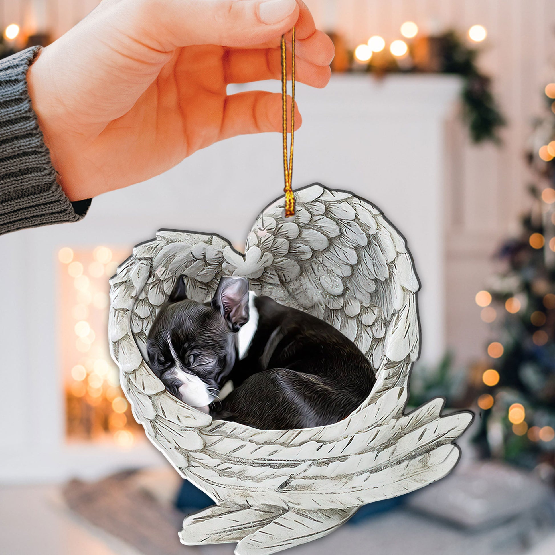 Ohaprints-Christmas-Ornament-2D-Flat-Boston-Terrier-Sleeping-Angel-Wing-Memorial-Dog-Lover-Xmas-Tree-Car-Decor-Gift-16