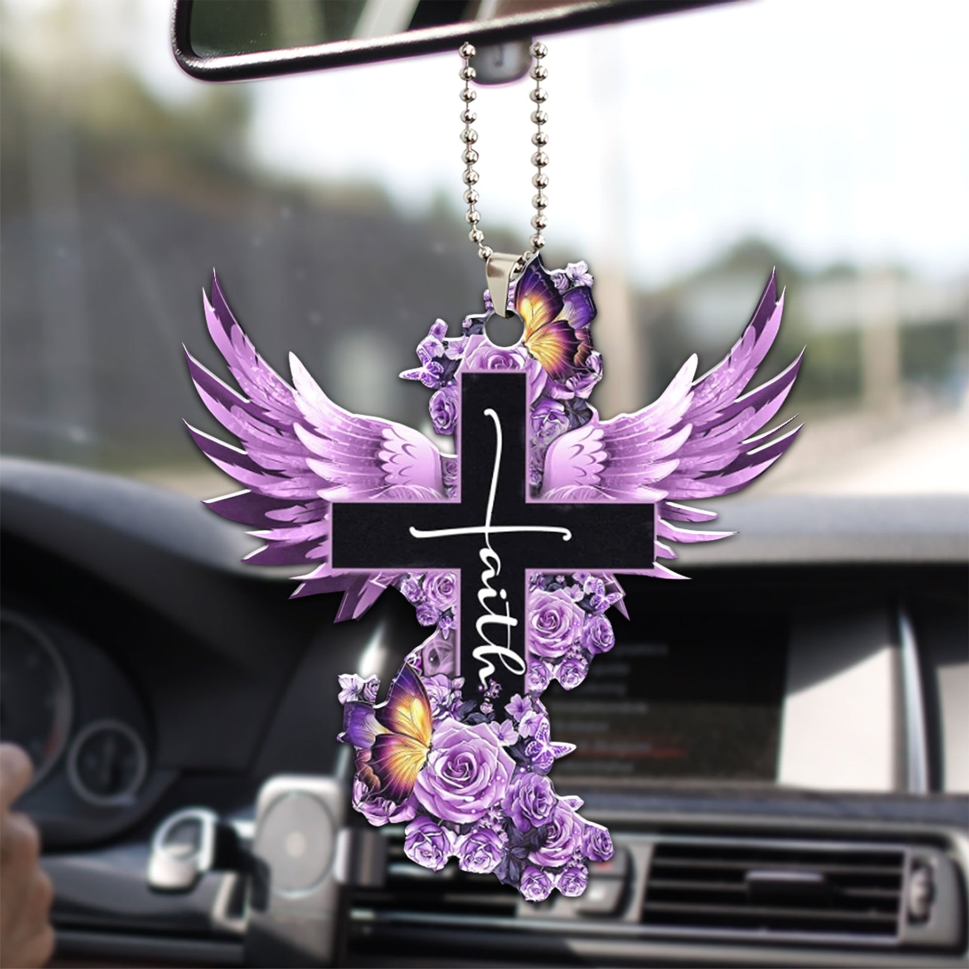 Ohaprints-Christmas-Ornament-2D-Flat-Purple-Cross-Wing-God-Faith-Rose-Rosy-Butterfly-Christian-Memorial-Jesus-Xmas-Tree-Car-Decor-Gift-21