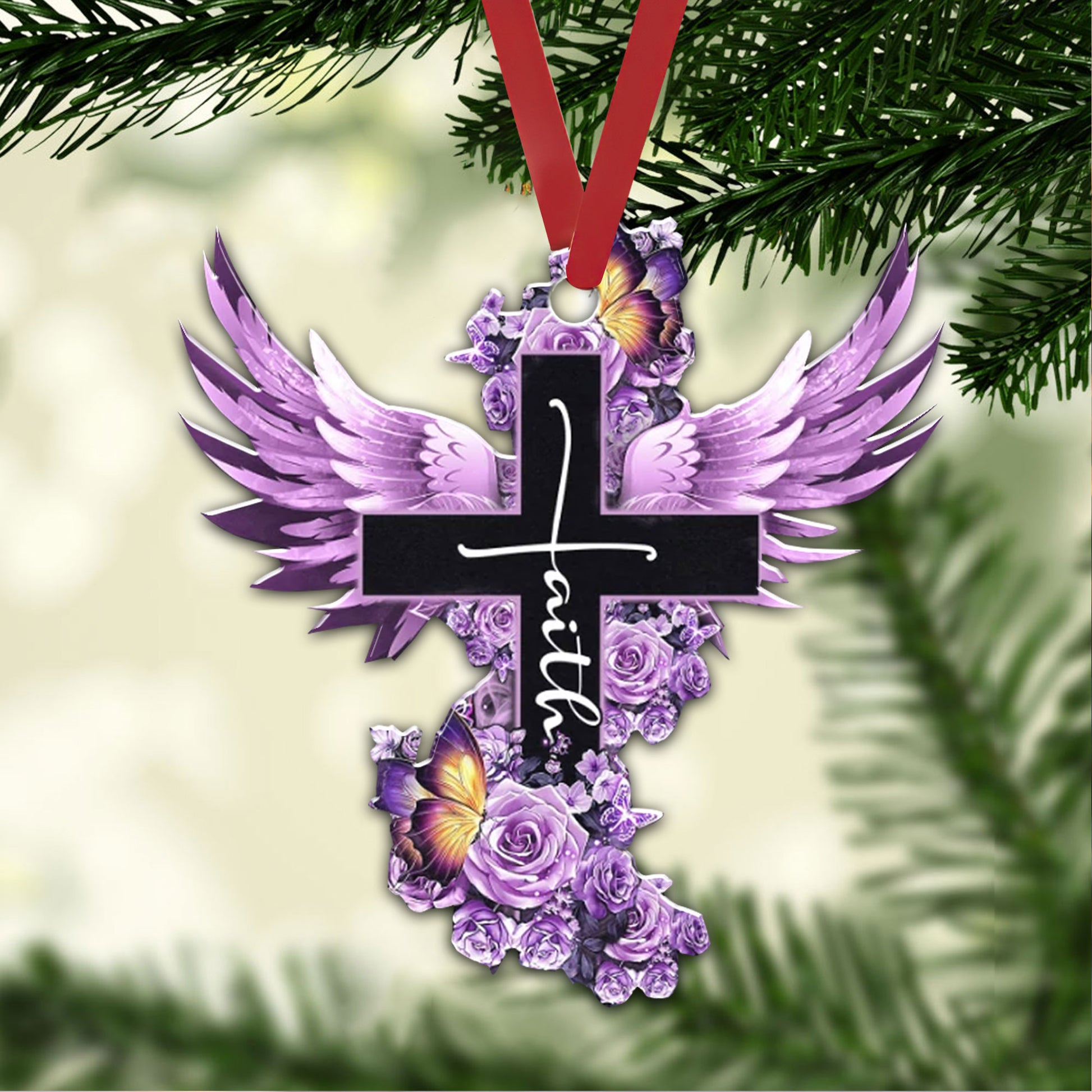 Ohaprints-Christmas-Ornament-2D-Flat-Purple-Cross-Wing-God-Faith-Rose-Rosy-Butterfly-Christian-Memorial-Jesus-Xmas-Tree-Car-Decor-Gift-21