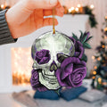 Ohaprints-Christmas-Ornament-2D-Flat-Skeleton-Skull-Lover-Purple-Rose-Halloween-Xmas-Tree-Car-Decor-Gift-26