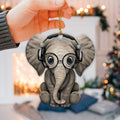 Ohaprints-Christmas-Ornament-2D-Flat-Baby-Elephant-Wearing-Headphone-Cute-Lover-Xmas-Tree-Car-Decor-Gift-32