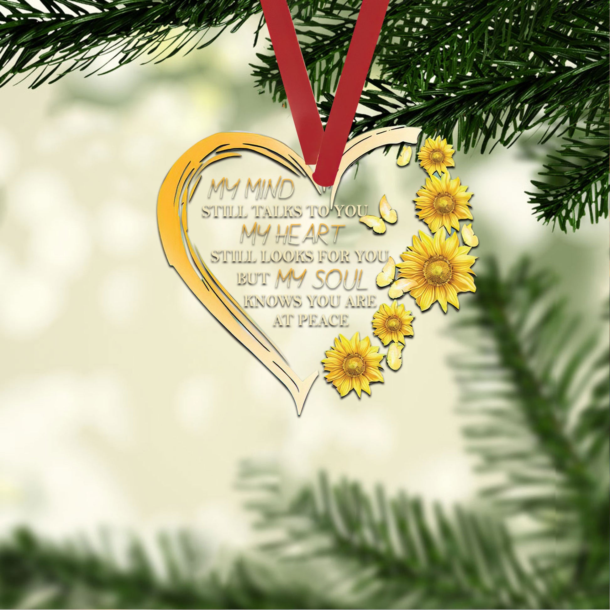 Ohaprints-Christmas-Ornament-2D-Flat-Yellow-Heart-Sunflower-Butterfly-My-Mind-Still-Talk-To-You-Memorial-Xmas-Tree-Car-Decor-Gift-36