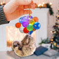 Ohaprints-Christmas-Ornament-2D-Flat-Sloth-Fly-With-Balloon-Funny-Lover-Xmas-Tree-Car-Decor-Gift-37