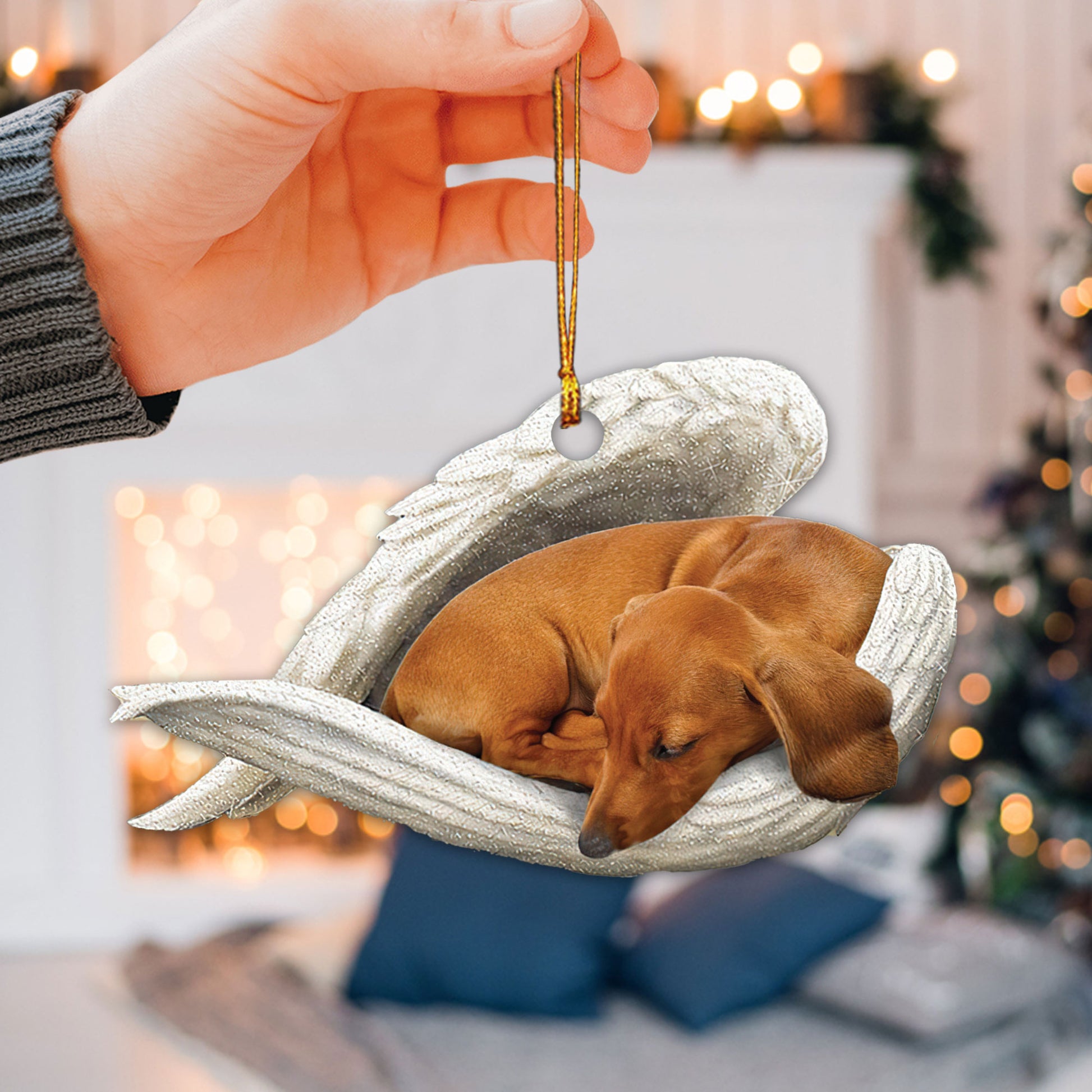 Ohaprints-Christmas-Ornament-2D-Flat-Dachshund-Sleeping-Angel-Lover-Wing-Memorial-Tan-Wheaten-Dachshund-Xmas-Tree-Car-Decor-Gift-39