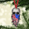 Ohaprints-Christmas-Ornament-2D-Flat-Patriotic-Proud-Skeleton-Skull-America-Us-Flag-Face-Mask-Neck-Warmer-Xmas-Tree-Car-Decor-Gift-42