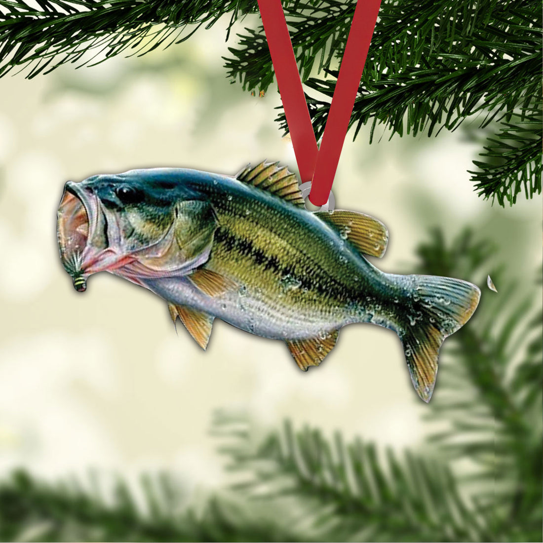 Ohaprints-Christmas-Ornament-2D-Flat-Fisherman-Bass-Fishing-Lover-Big-Bass-Fish-Xmas-Tree-Car-Decor-Gift-45