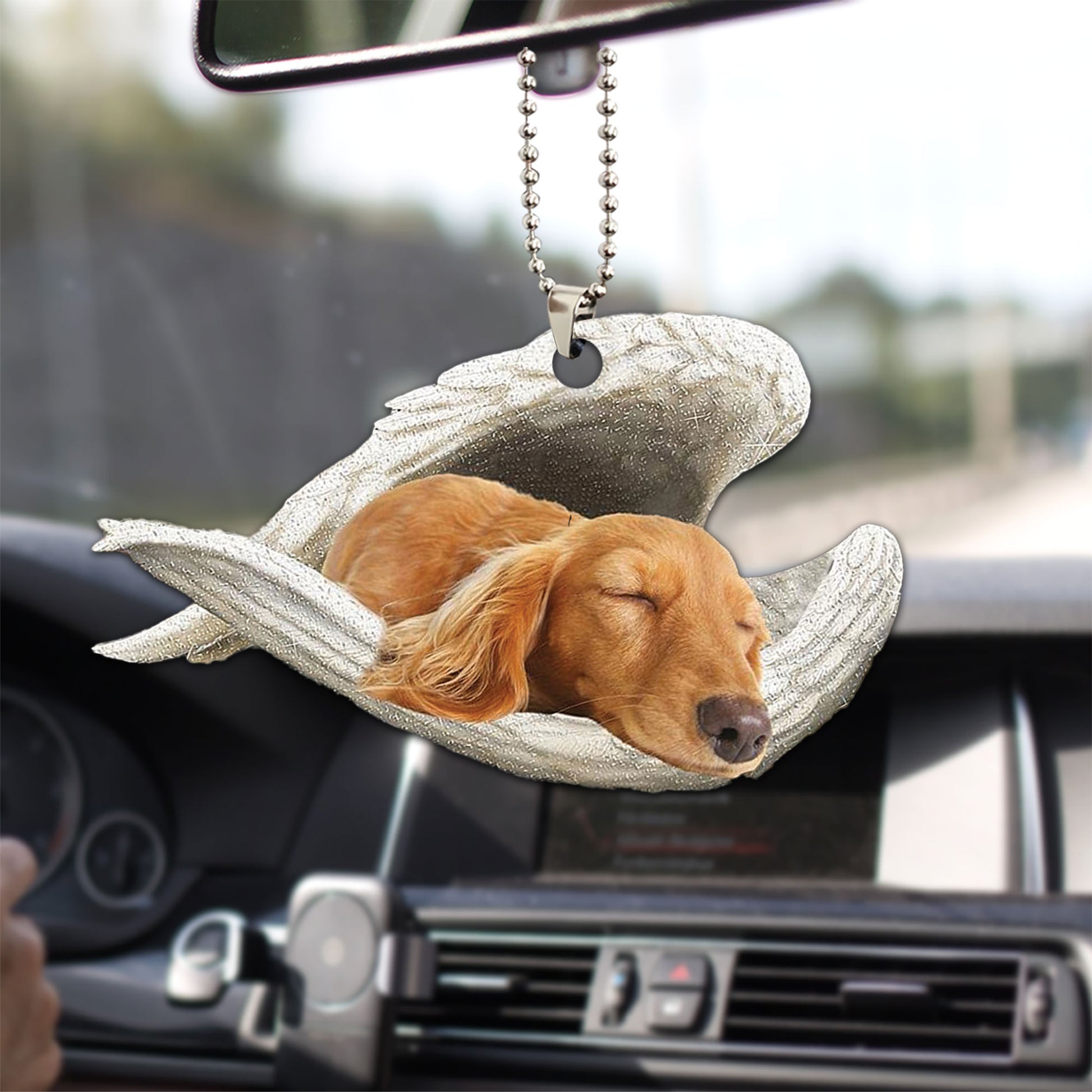 Ohaprints-Christmas-Ornament-2D-Flat-Long-Haired-Hair-Dachshund-Sleeping-Angel-Wing-Memorial-Dog-Puppy-Lover-Xmas-Tree-Car-Decor-Gift-49