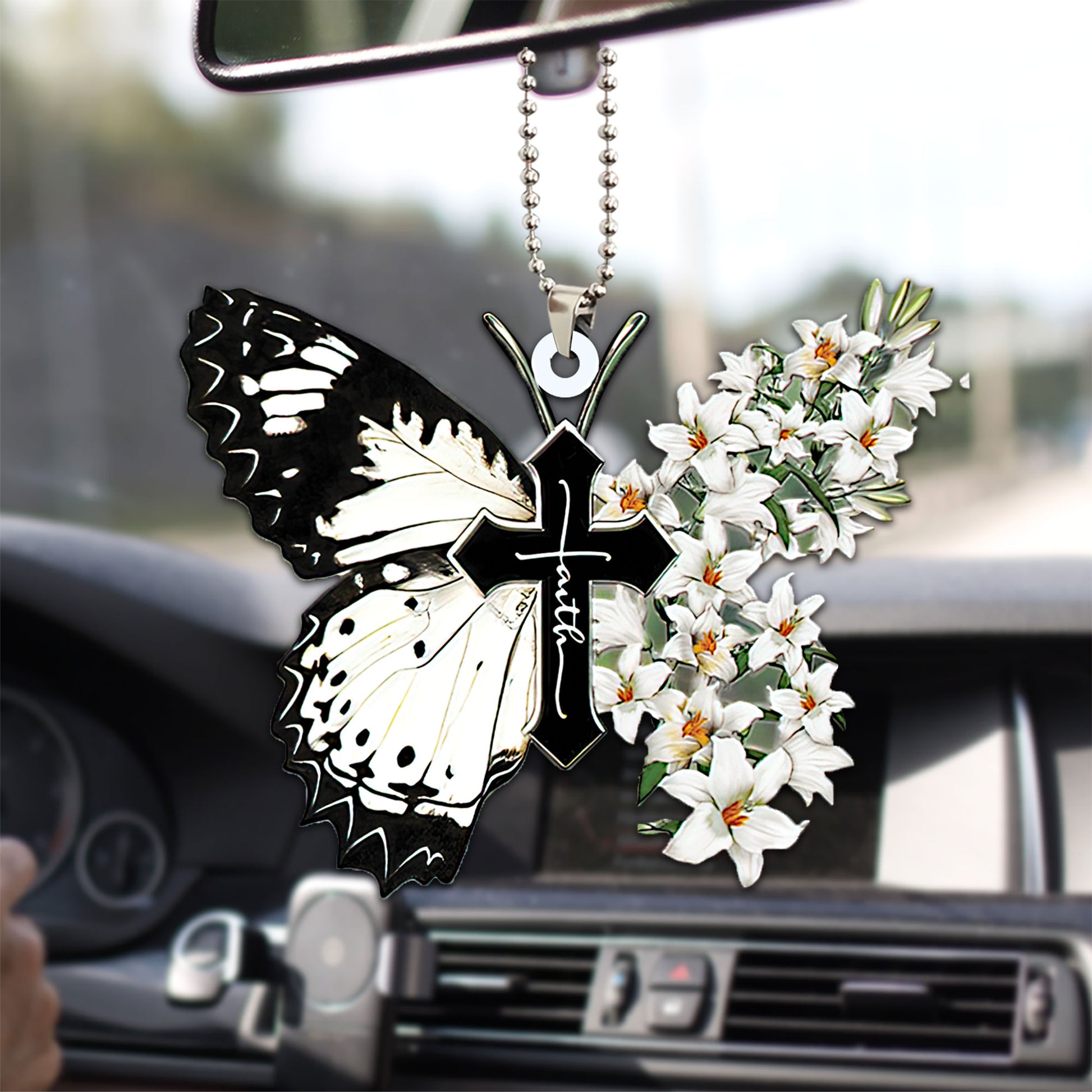 Ohaprints-Christmas-Ornament-2D-Flat-White-Lily-Butterfly-Faith-Jesus-Cross-Christian-God-Religious-Lover-Xmas-Tree-Car-Decor-Gift-50