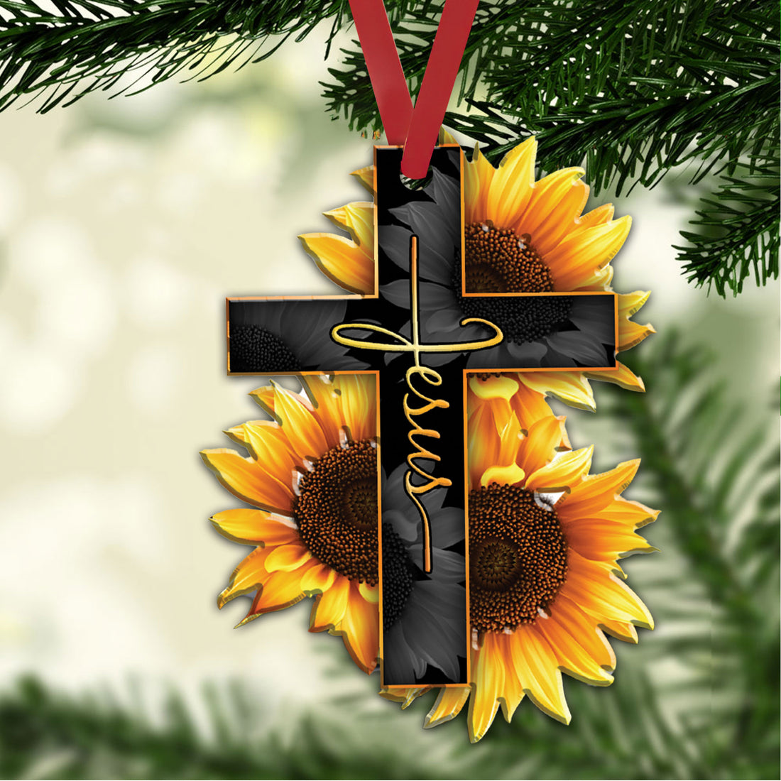 Ohaprints-Christmas-Ornament-2D-Flat-Jesus-Cross-Sunflower-God-Christian-Religious-Lover-Xmas-Tree-Car-Decor-Gift-52