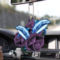 Ohaprints-Christmas-Ornament-2D-Flat-Blue-Dolphin-Purple-Rose-Sea-Animal-Lover-Xmas-Tree-Car-Decor-Gift-61