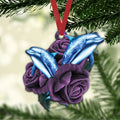 Ohaprints-Christmas-Ornament-2D-Flat-Blue-Dolphin-Purple-Rose-Sea-Animal-Lover-Xmas-Tree-Car-Decor-Gift-61