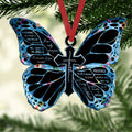 Ohaprints-Christmas-Ornament-2D-Flat-Blue-Butterfly-Faith-Jesus-Cross-Christian-God-Lover-Hallelujah-Xmas-Tree-Car-Decor-Gift-70