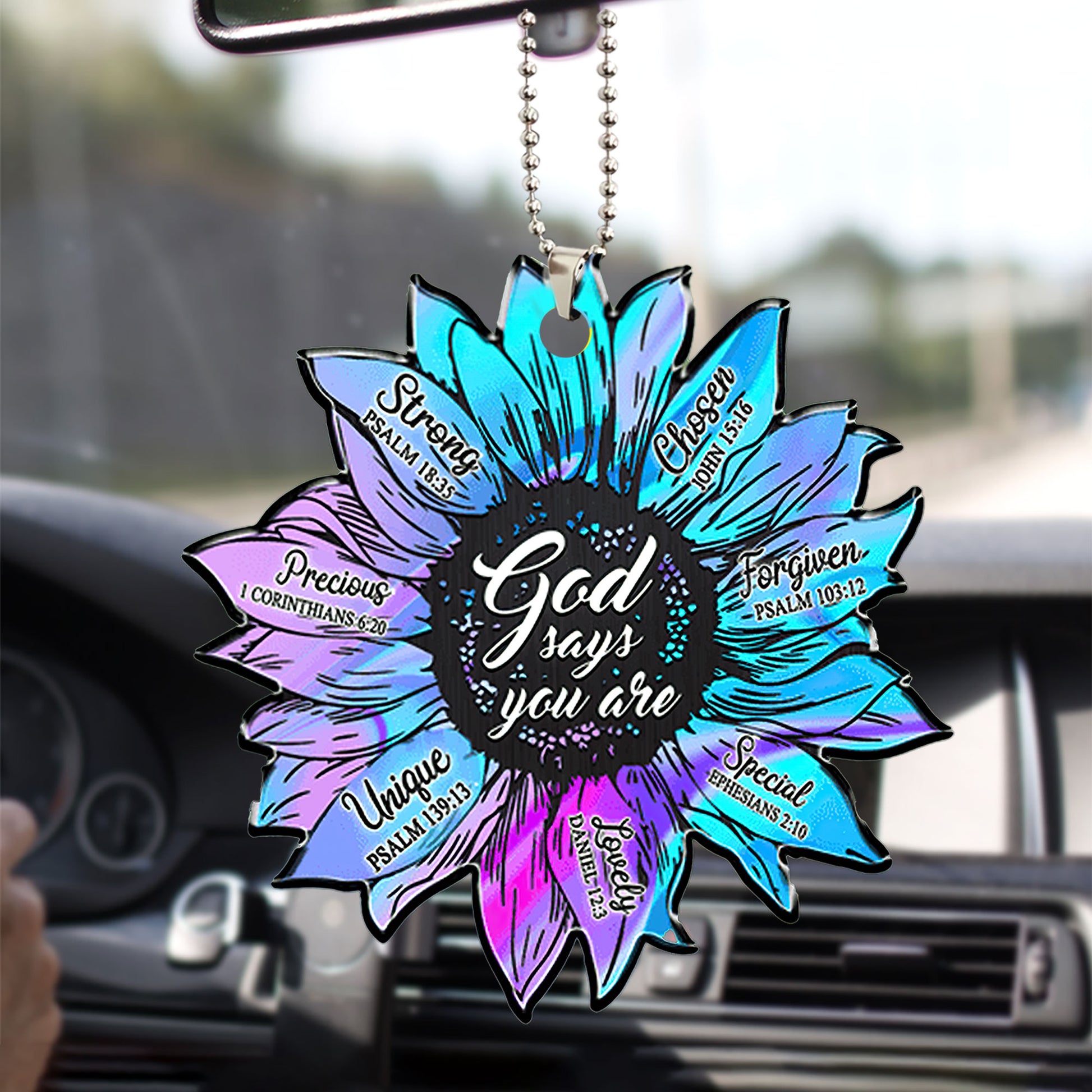 Ohaprints-Christmas-Ornament-2D-Flat-Hologram-Sunflower-Jesus-God-Say-You-Are-Christian-Religious-Lover-Xmas-Tree-Car-Decor-Gift-72