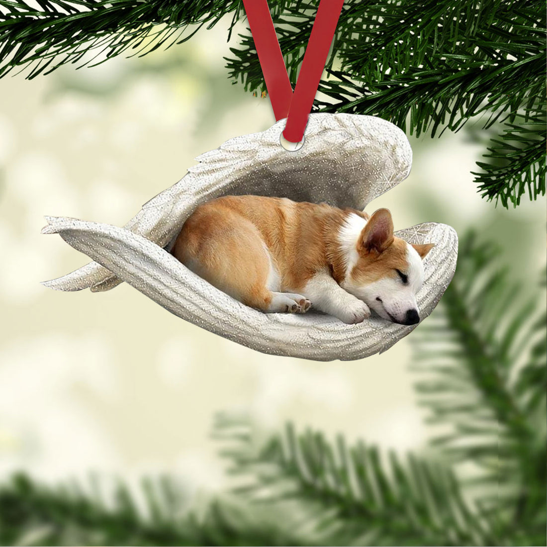 Ohaprints-Christmas-Ornament-2D-Flat-Pembroke-Welsh-Corgi-Sleeping-Angel-Wing-Memorial-Puppy-Dog-Mom-Lover-Xmas-Tree-Car-Decor-Gift-91