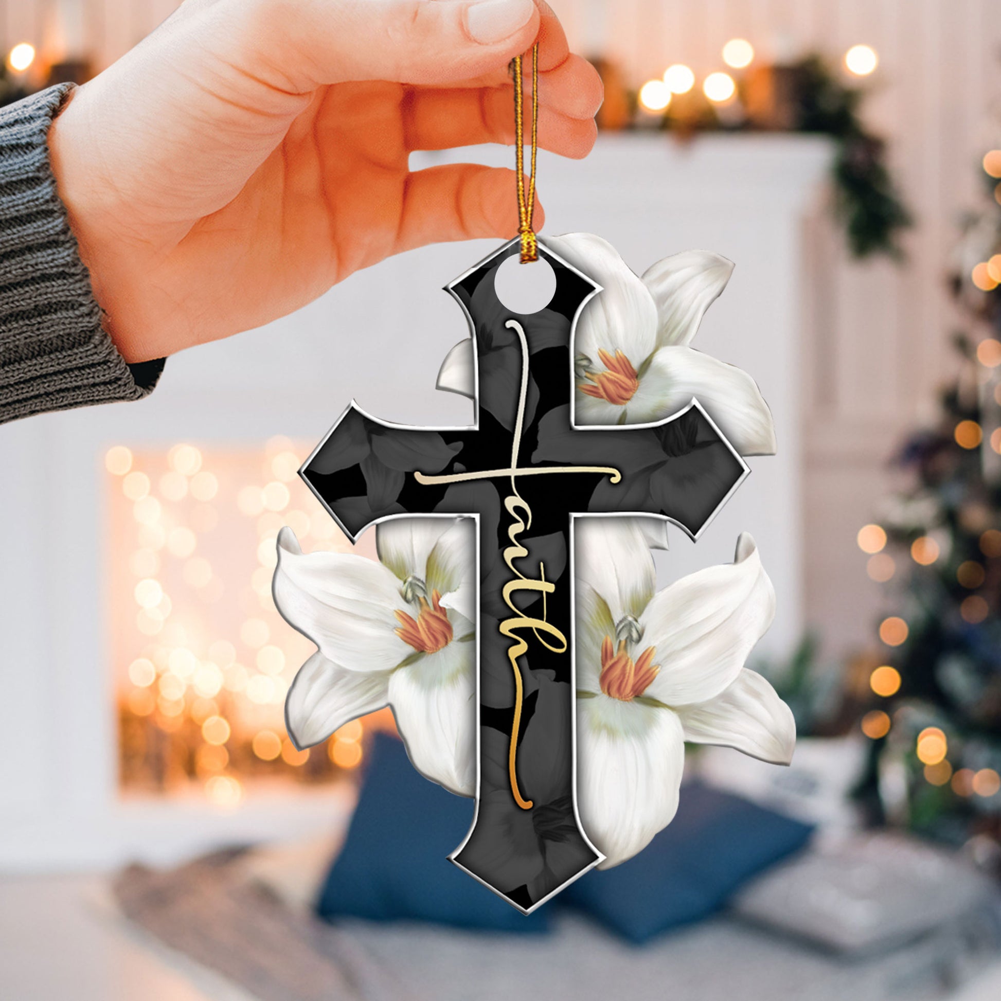 Ohaprints-Christmas-Ornament-2D-Flat-White-Lily-Faith-Jesus-Cross-God-Christian-Religious-Lover-Xmas-Tree-Car-Decor-Gift-94