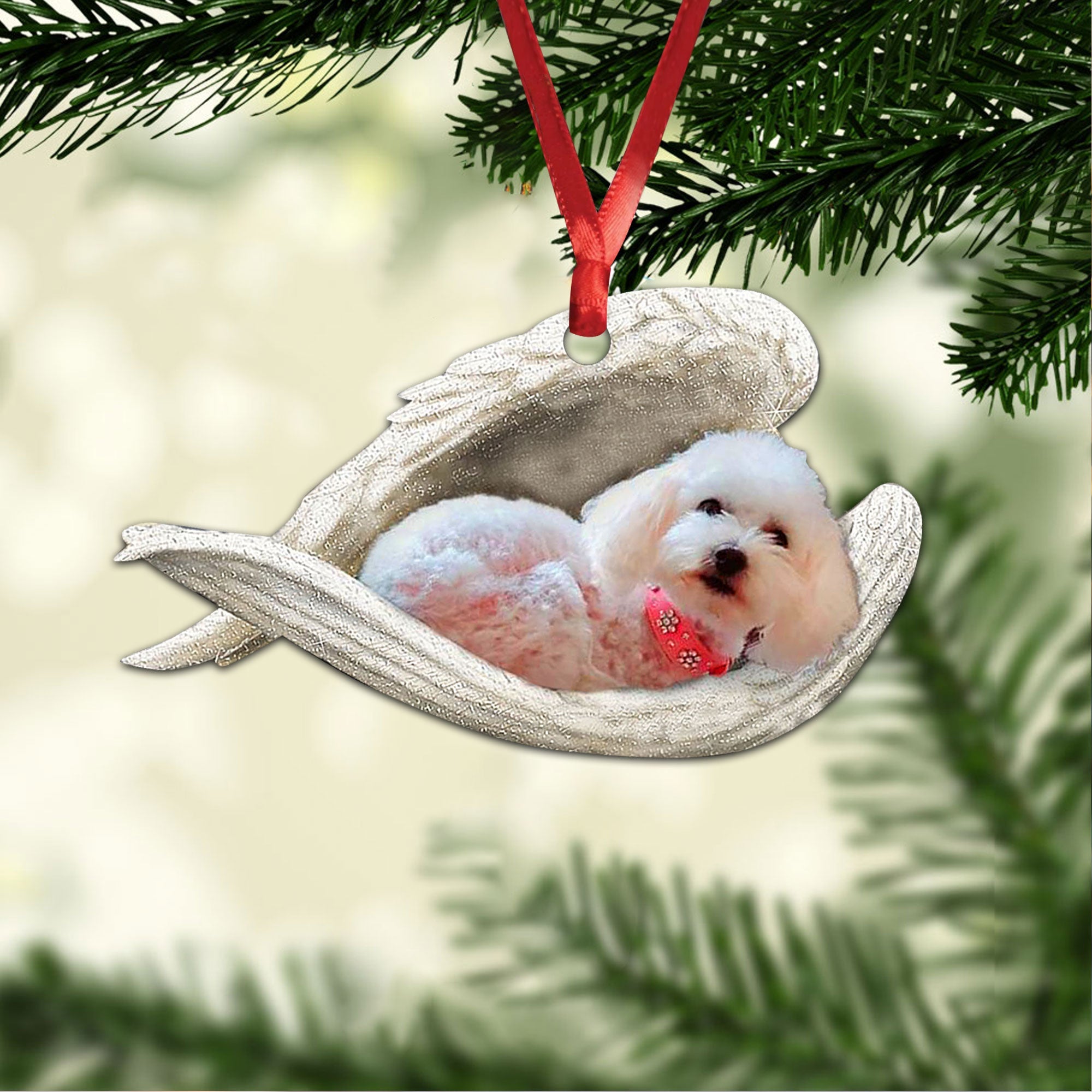 Maltipoo 2024 christmas ornament