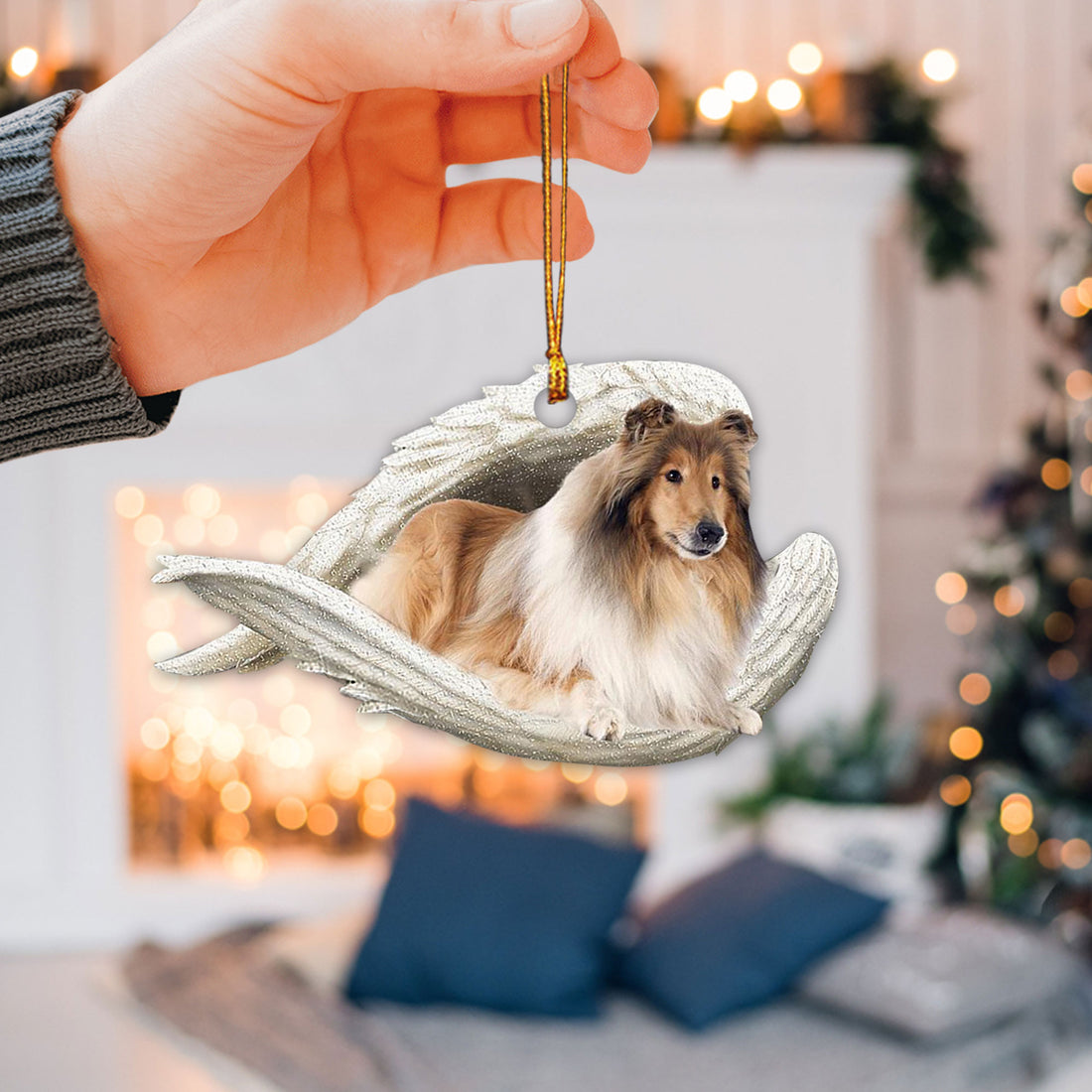 Ohaprints-Christmas-Ornament-2D-Flat-Rough-Collie-Sleeping-Angel-Wing-For-Animal-Pet-Dog-Lovers-Farmhouse-Xmas-Tree-Car-Decor-Gift-104