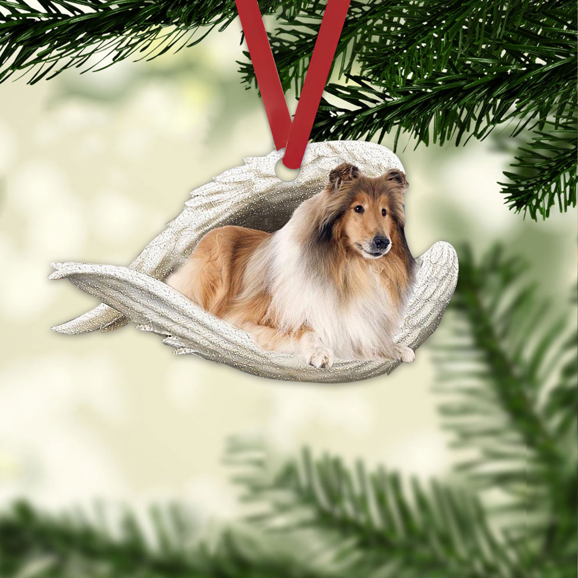 Ohaprints-Christmas-Ornament-2D-Flat-Rough-Collie-Sleeping-Angel-Wing-For-Animal-Pet-Dog-Lovers-Farmhouse-Xmas-Tree-Car-Decor-Gift-104