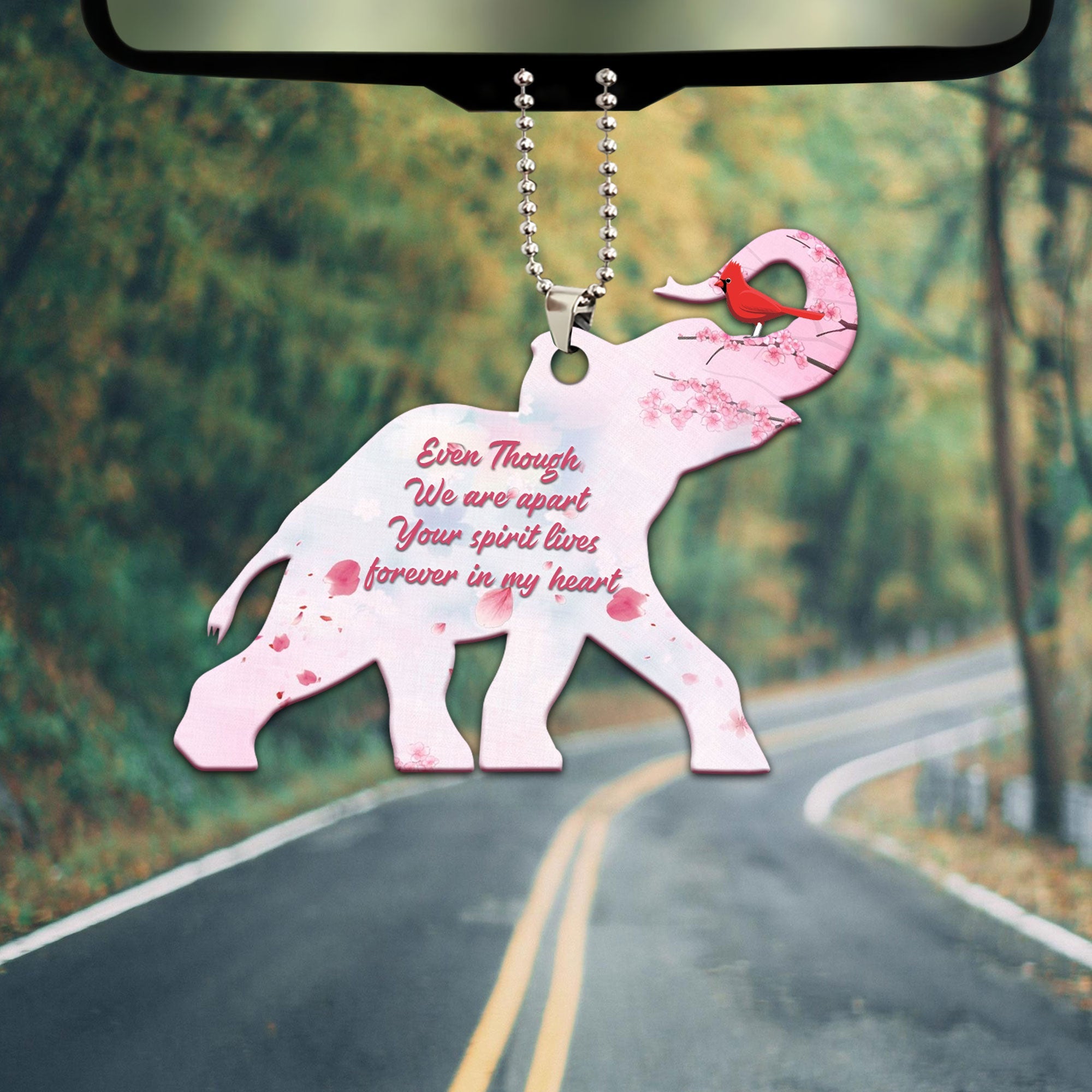 Cardinal Car Rear View Mirror Accessories Hanging Charm Pendant