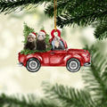 Ohaprints-Christmas-Ornament-2D-Flat-Ferret-With-Christmas-Red-Truck-Pine-Tree-Gift-For-Dog-Lovers-Xmas-Tree-Decor-Gift-145