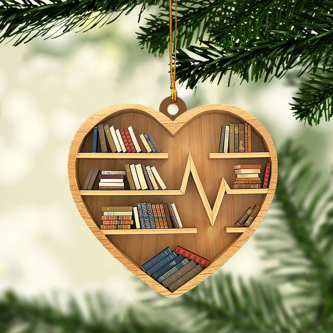 Ohaprints-Christmas-Ornament-2D-Flat-Bookshelf-Heart-Shape-Book-Lovers-Nerd-Bookworm-Reader-Gift-Xmas-Tree-Decor-Gift-162