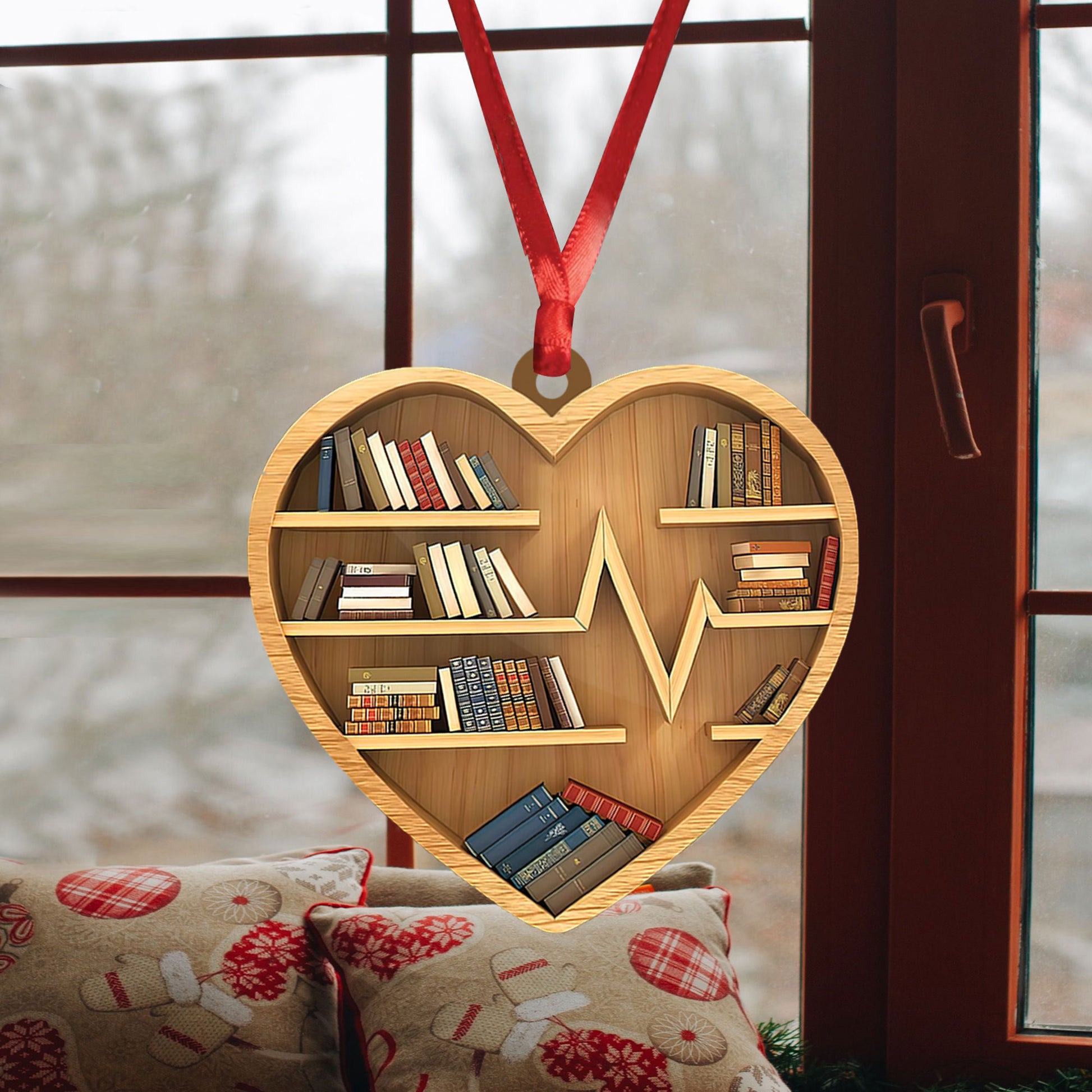 Ohaprints-Christmas-Ornament-2D-Flat-Bookshelf-Heart-Shape-Book-Lovers-Nerd-Bookworm-Reader-Gift-Xmas-Tree-Decor-Gift-162