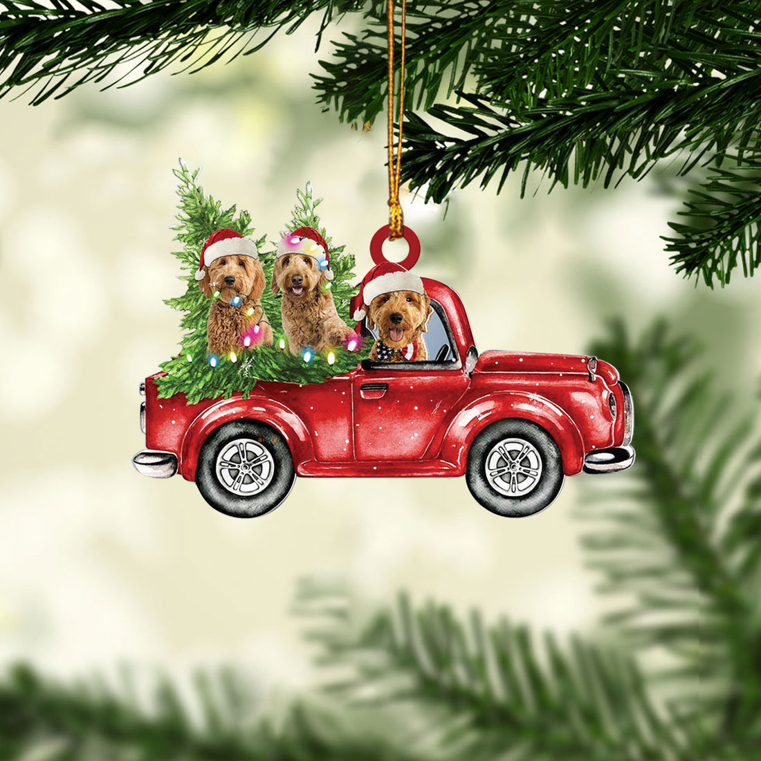 Ohaprints-Christmas-Ornament-2D-Flat-Goldendoodle-With-Christmas-Red-Truck-Pine-Tree-Gift-For-Dog-Lovers-Xmas-Tree-Decor-Gift-173