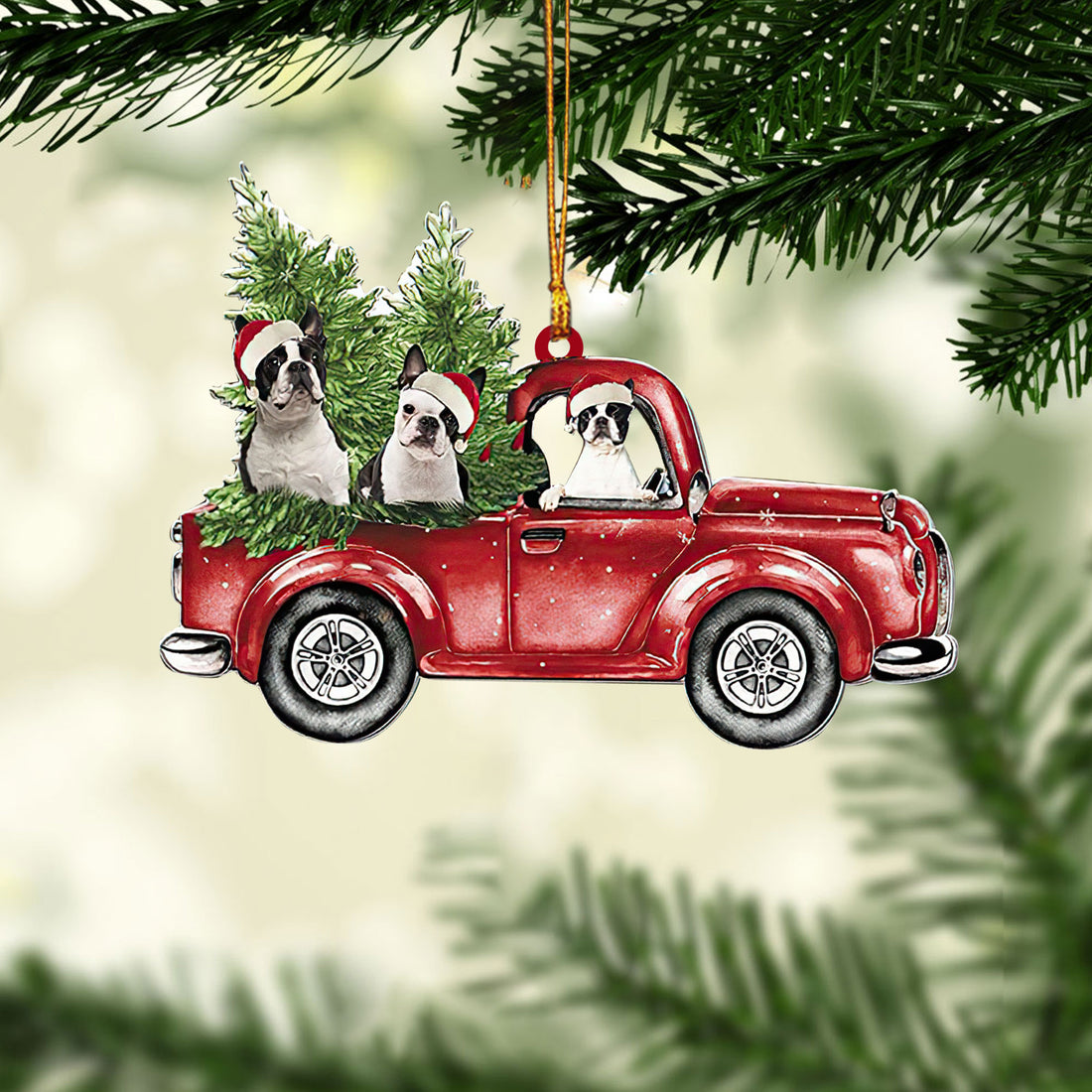 Ohaprints-Christmas-Ornament-2D-Flat-Boston-Terrier-With-Christmas-Red-Truck-Pine-Tree-Gift-For-Dog-Lovers-Xmas-Tree-Decor-Gift-178