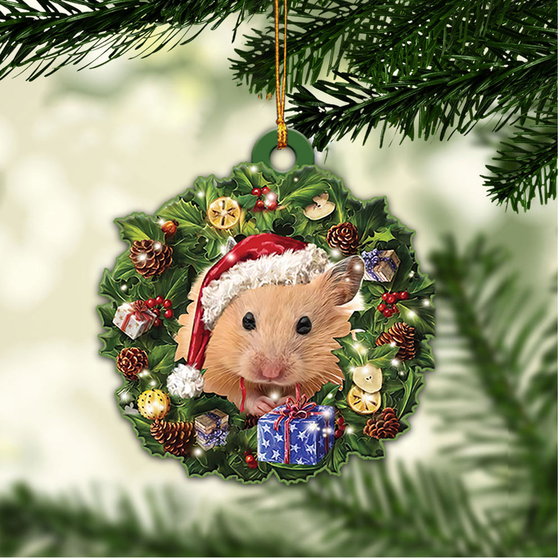 Ohaprints-Christmas-Ornament-2D-Flat-Syrian-Hamster-Wearing-A-Christmas-Hat-Wreath-Gift-For-Hamster-Lover-Xmas-Tree-Decor-Gift-190