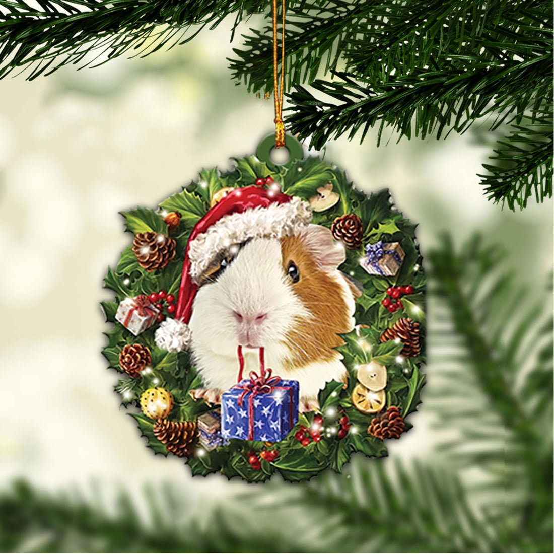 Ohaprints-Christmas-Ornament-2D-Flat-Guinea-Pig-Wearing-Christmas-Hat-Wreath-The-Domestic-Cavy-Xmas-Tree-Decor-Gift-198