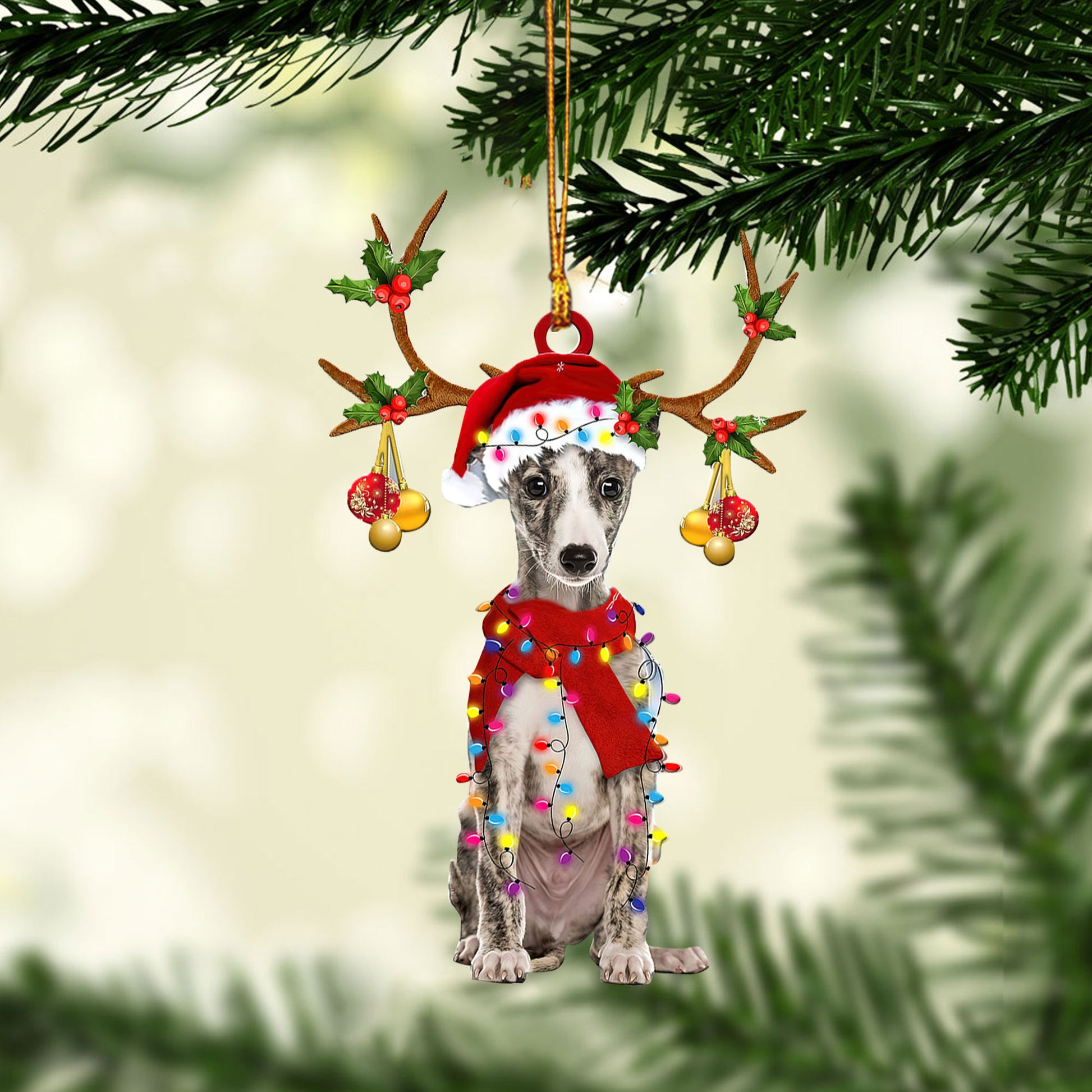 Ohaprints-Christmas-Ornament-2D-Flat-Whippet-Wearing-Christmas-Hat-Reindeer-With-String-Lights-Dog-Lover-Xmas-Tree-Decor-Gift-219