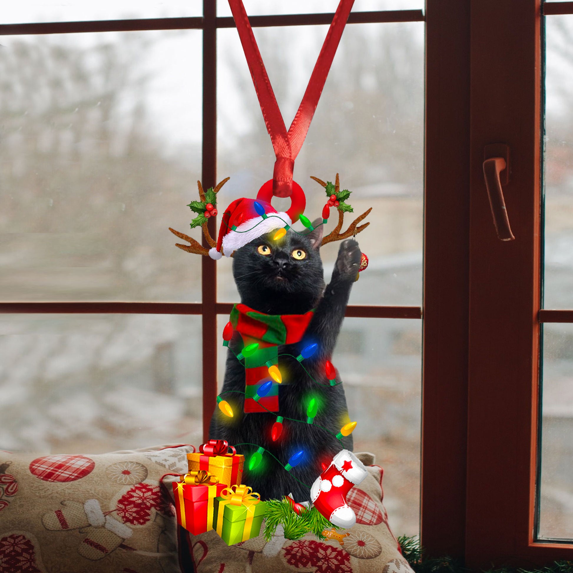 Ohaprints-Christmas-Ornament-2D-Flat-Black-Cat-Wearing-Christmas-Hat-Reindeer-With-String-Lights-Cat-Lover-Xmas-Tree-Decor-Gift-221