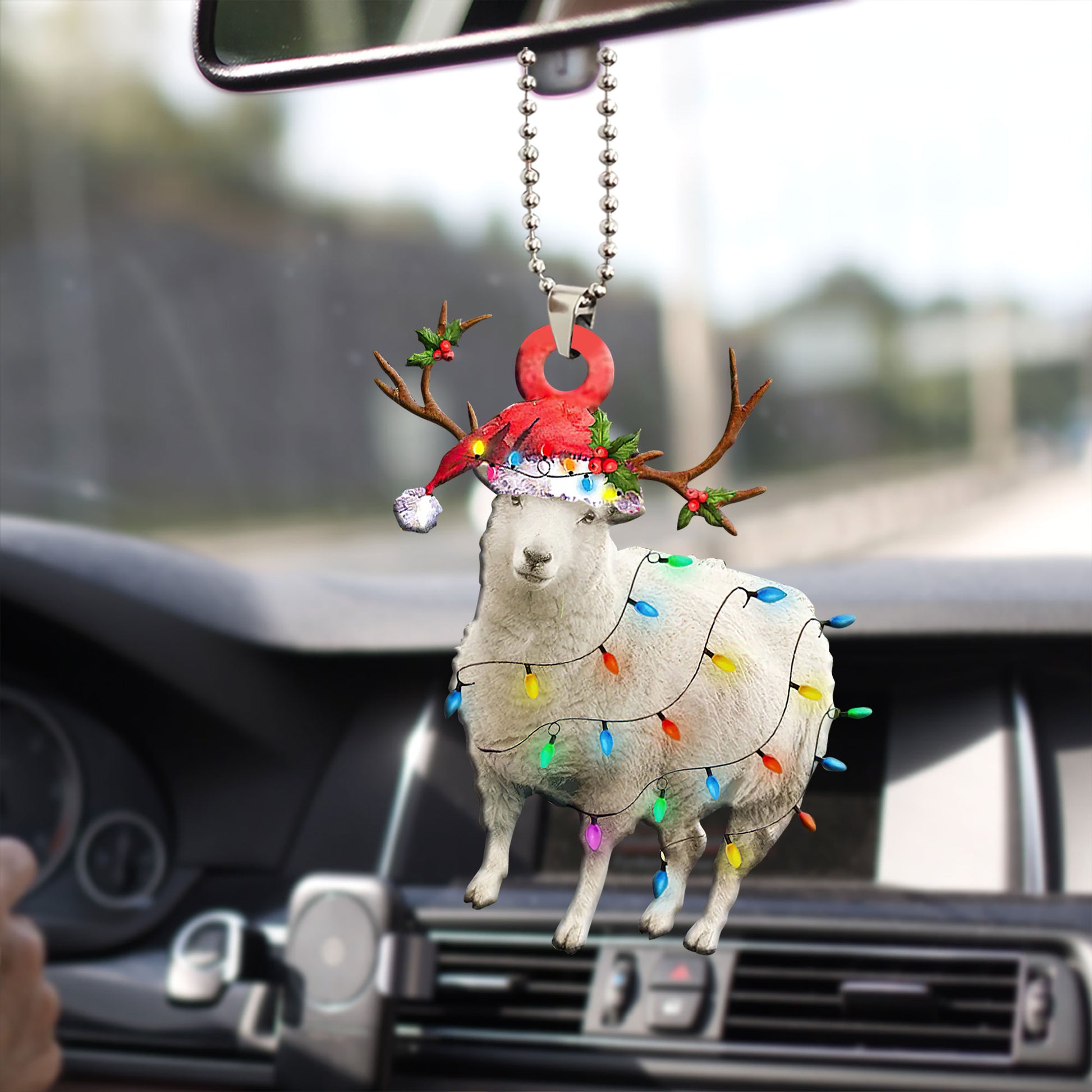 Ohaprints-Christmas-Ornament-2D-Flat-Sheep-Wearing-Christmas-Hat-Reindeer-With-String-Lights-Farm-Animal-Lover-Xmas-Tree-Decor-Gift-223