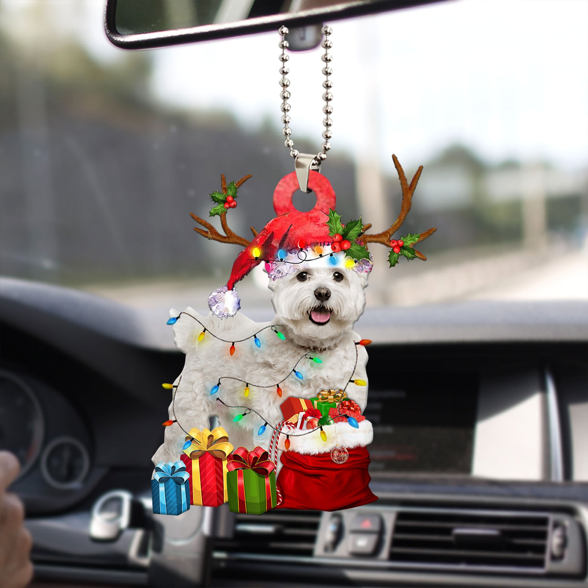 Ohaprints-Christmas-Ornament-2D-Flat-Bichon-Frise-Wearing-Christmas-Hat-Reindeer-With-String-Lights-Dog-Lover-Xmas-Tree-Decor-Gift-226