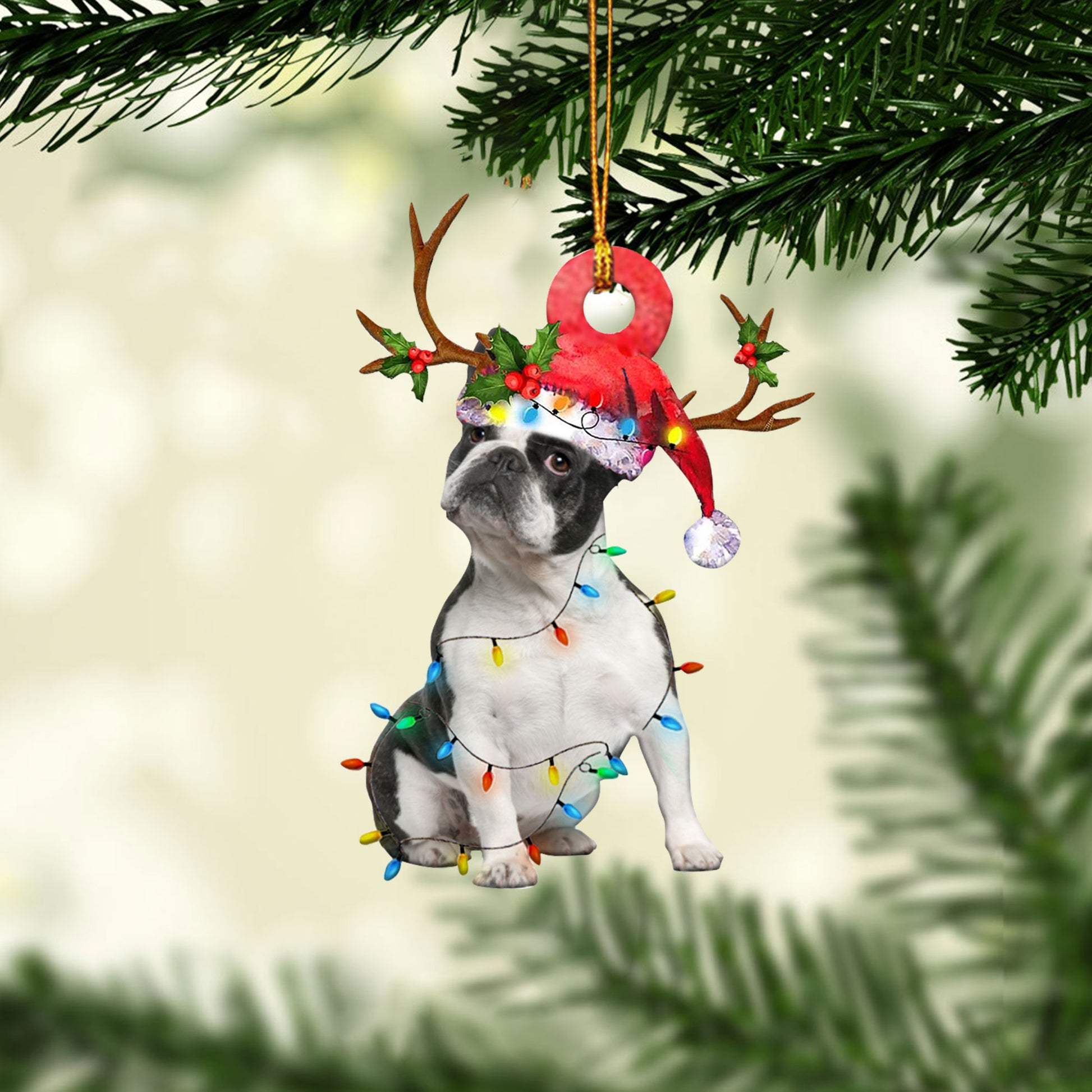 Ohaprints-Christmas-Ornament-2D-Flat-Boston-Terrier-Wearing-Christmas-Hat-Reindeer-With-String-Lights-Dog-Lover-Xmas-Tree-Decor-Gift-228