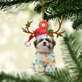 Ohaprints-Christmas-Ornament-2D-Flat-Shih-Tzu-Wearing-Christmas-Hat-Reindeer-With-String-Lights-Dog-Lover-Xmas-Tree-Decor-Gift-235