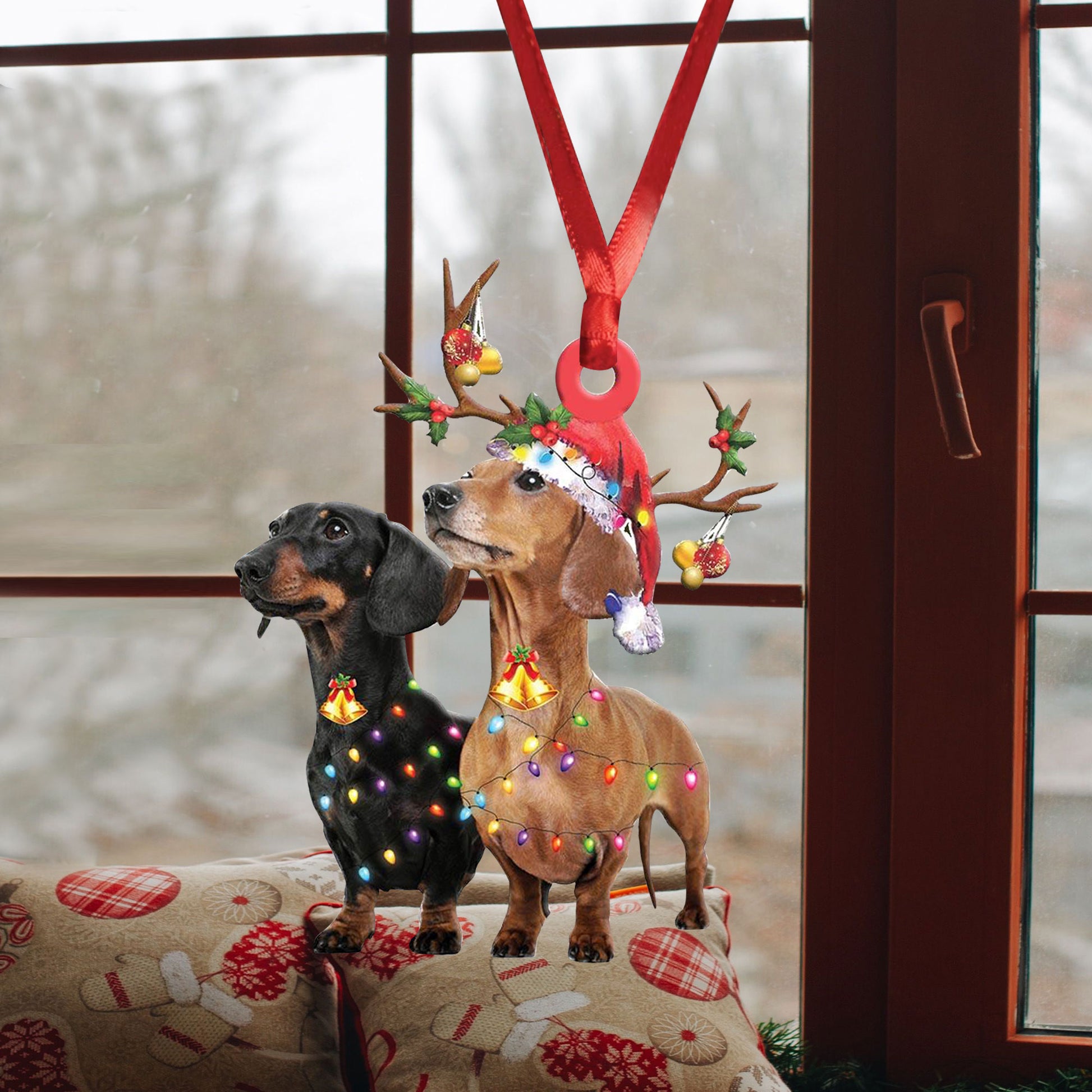 Ohaprints-Christmas-Ornament-2D-Flat-Dachshund-Wearing-Christmas-Hat-Reindeer-With-String-Lights-Doxie-Dog-Lover-Xmas-Tree-Decor-Gift-236