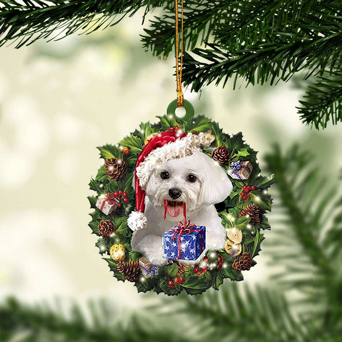 Ohaprints-Christmas-Ornament-2D-Flat-Maltese-Wearing-A-Christmas-Hat-Wreath-Gift-For-Dog-Pet-Lover-Xmas-Tree-Decor-Gift-253