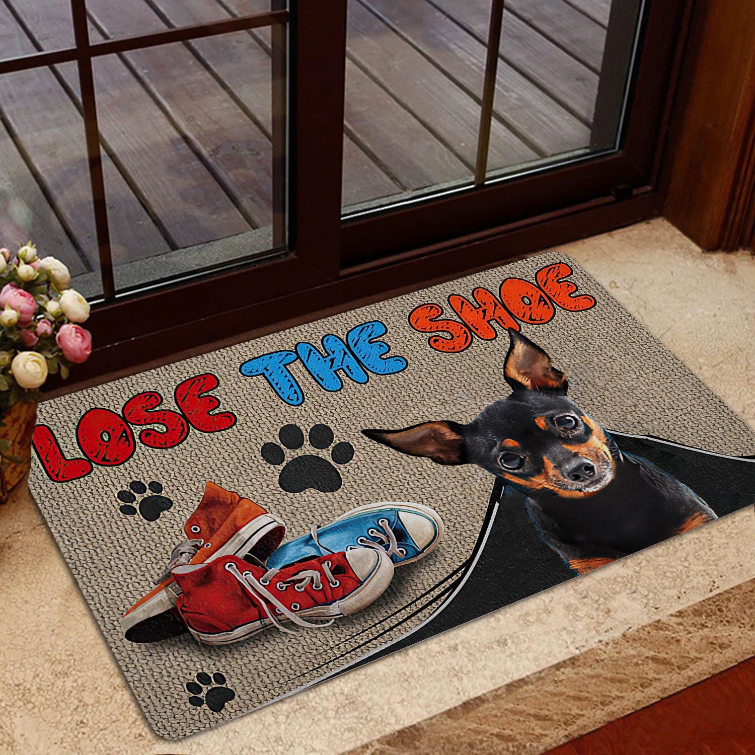 Ohaprints-Doormat-Outdoor-Indoor-Miniature-Pinscher-Lose-The-Shoes-Gift-For-Dog-Puppy-Pet-Lover-Rubber-Door-Mat-1212-