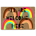 Ohaprints-Doormat-Outdoor-Indoor-Lgbt-Lgbtq-All-Are-Welcome-Here-Pride-Love-Is-Love-Equality-Rubber-Door-Mat-1217-18'' x 30''