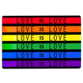 Ohaprints-Doormat-Outdoor-Indoor-Lgbt-Lgbtq-Rainbow-Flag-Be-Kind-Pride-Love-Is-Love-Equality-Rubber-Door-Mat-1219-18'' x 30''