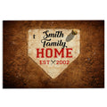 Ohaprints-Doormat-Outdoor-Indoor-Home-Plate-Baseball-Family-Sport-Custom-Personalized-Name-Number-Rubber-Door-Mat-253-18'' x 30''