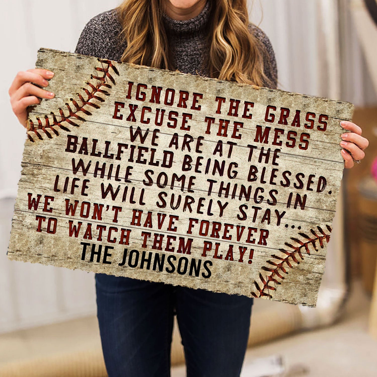 Ohaprints-Doormat-Outdoor-Indoor-Ignore-The-Grass-Baseball-Family-Sport-Custom-Personalized-Name-Rubber-Door-Mat-286-