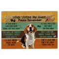 Ohaprints-Doormat-Outdoor-Indoor-When-Visiting-My-House-Please-Remember-Beagle-Dog'S-House-Rules-Rubber-Door-Mat-219-18'' x 30''