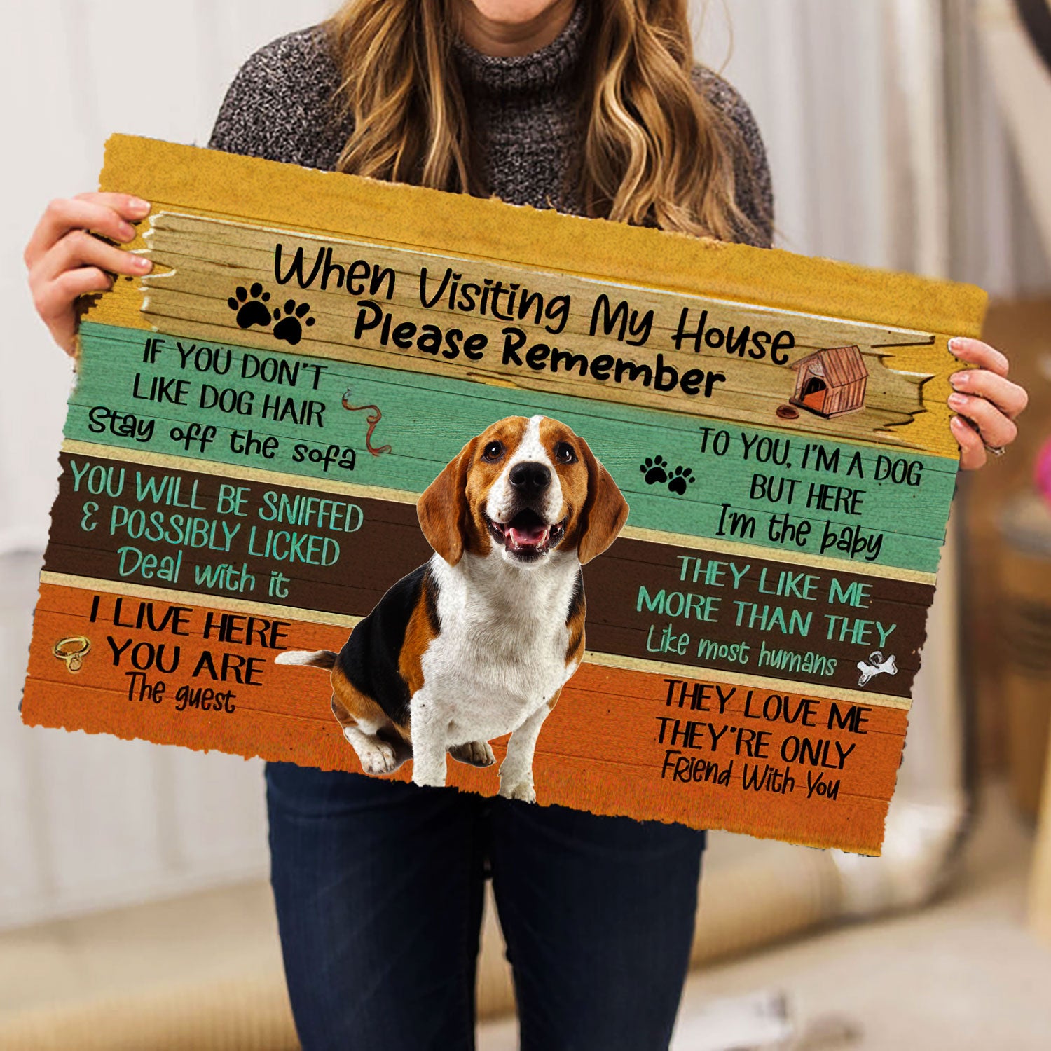 Ohaprints-Doormat-Outdoor-Indoor-When-Visiting-My-House-Please-Remember-Beagle-Dog'S-House-Rules-Rubber-Door-Mat-219-