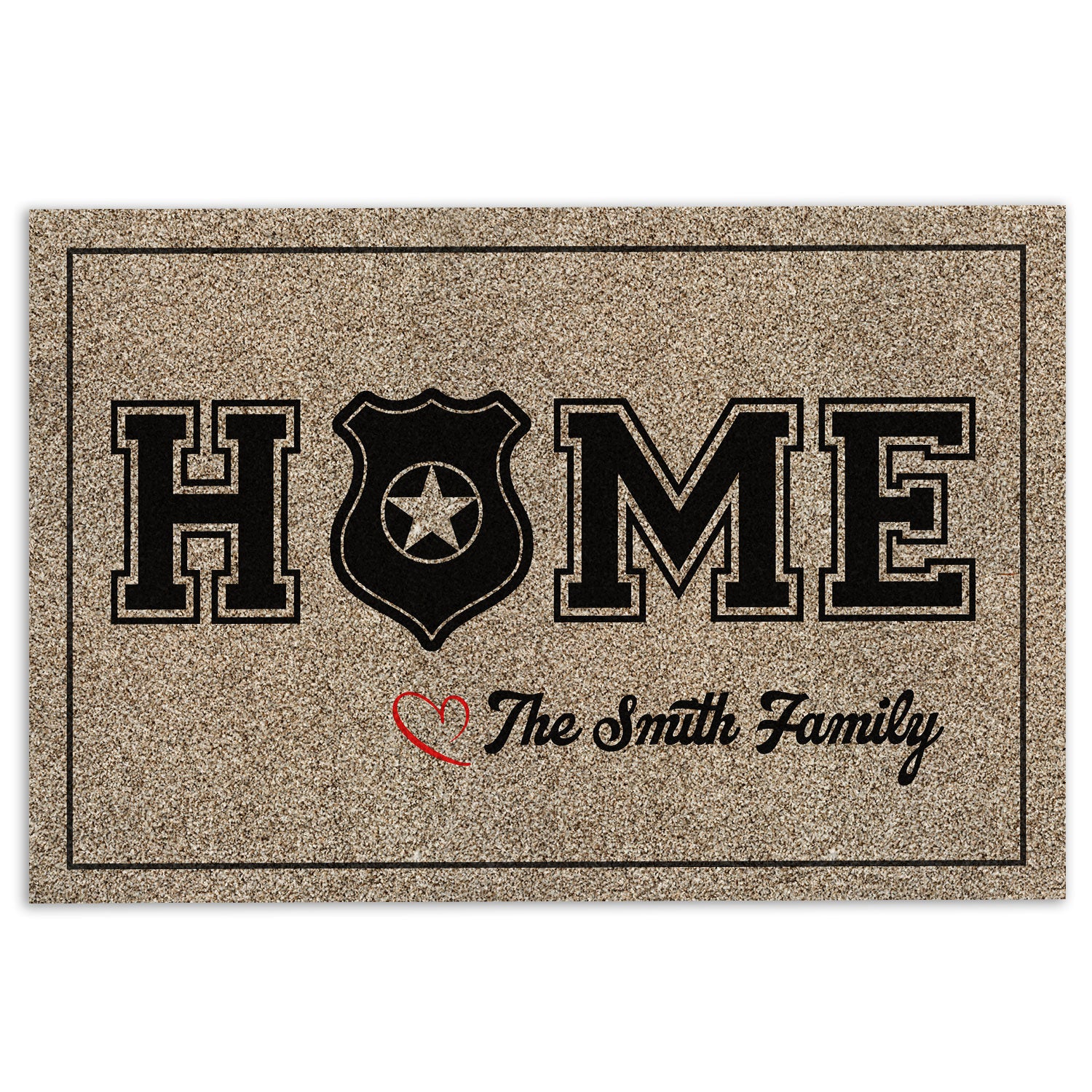 Ohaprints-Doormat-Outdoor-Indoor-Us-Police-Home-American-Police-Family-Custom-Personalized-Name-Rubber-Door-Mat-379-18'' x 30''