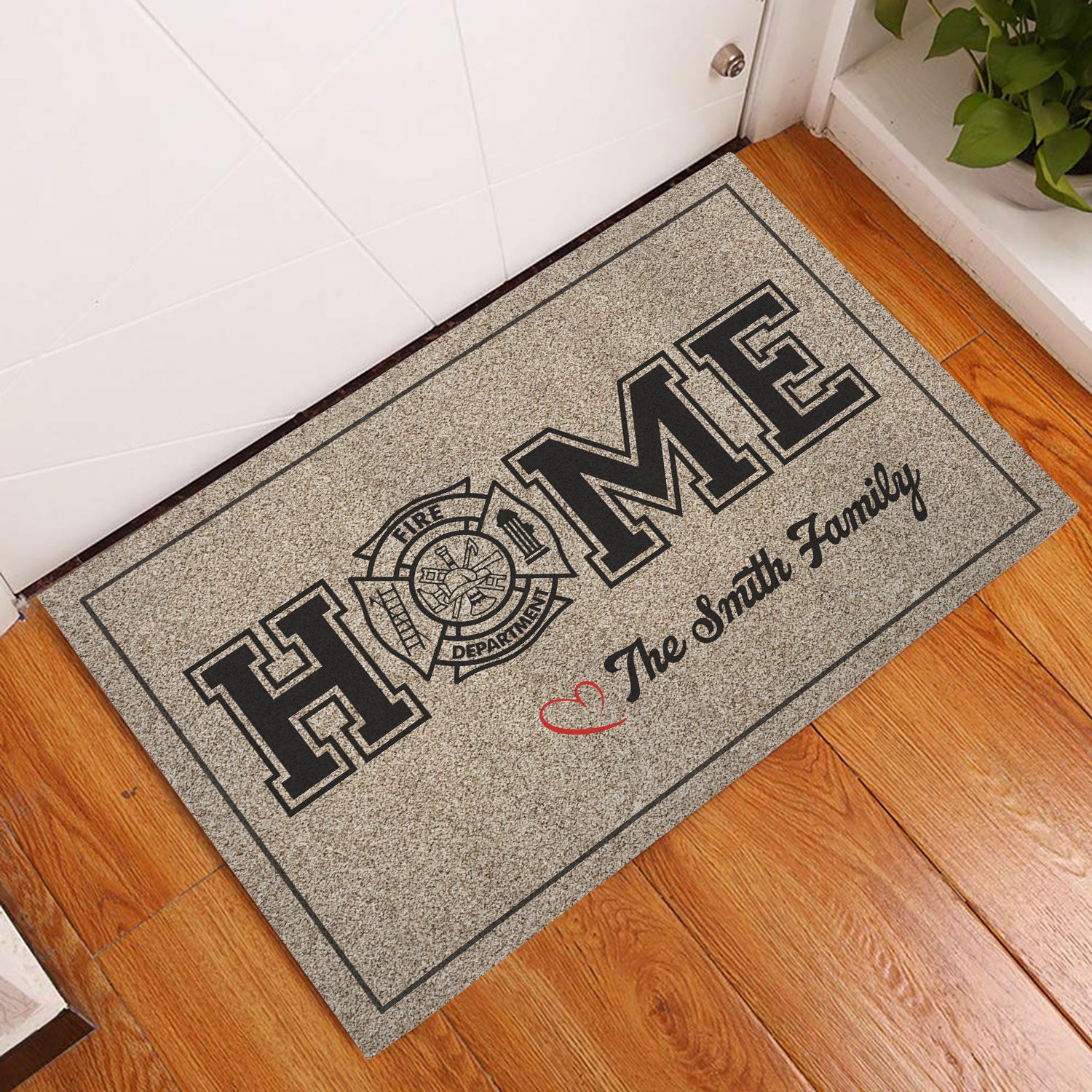 Ohaprints-Doormat-Outdoor-Indoor-Us-American-Firefighter-Home-Family-Custom-Personalized-Name-Rubber-Door-Mat-235-