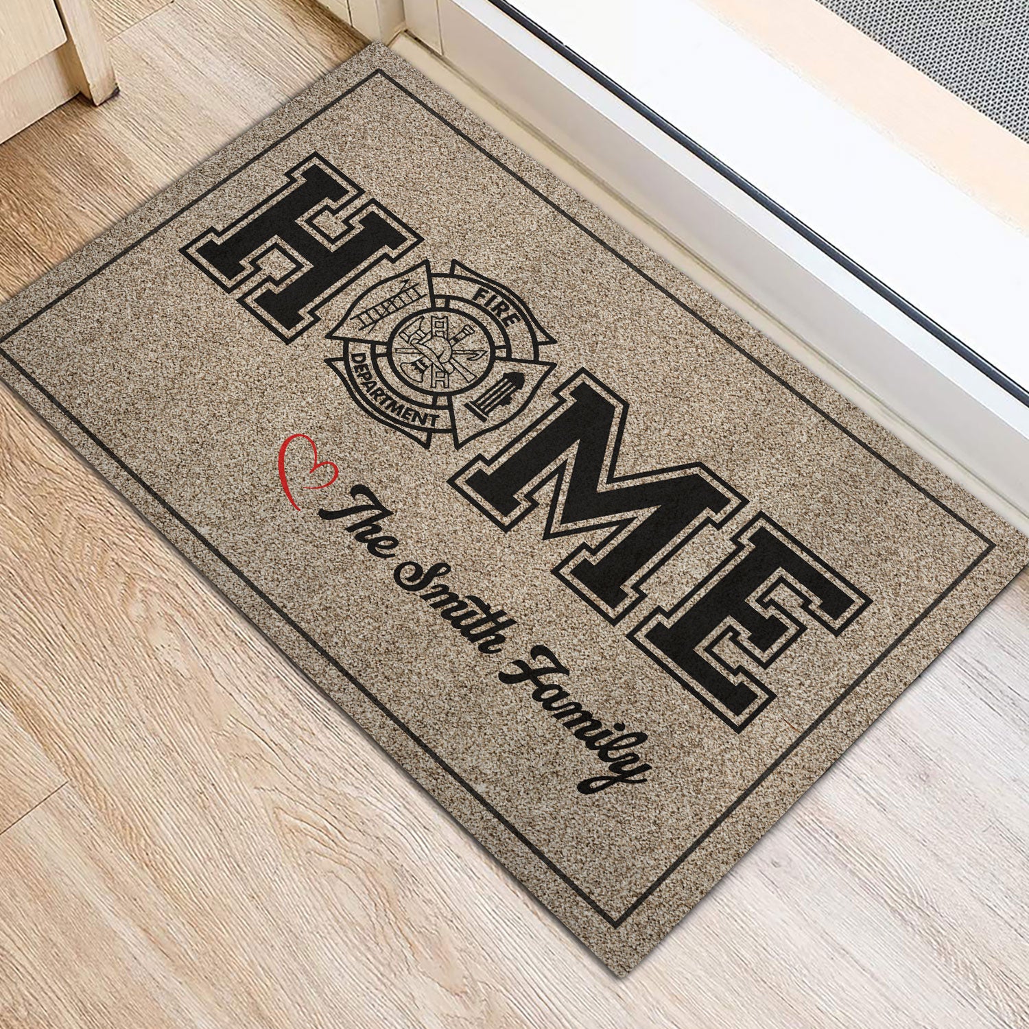 Ohaprints-Doormat-Outdoor-Indoor-Us-American-Firefighter-Home-Family-Custom-Personalized-Name-Rubber-Door-Mat-235-